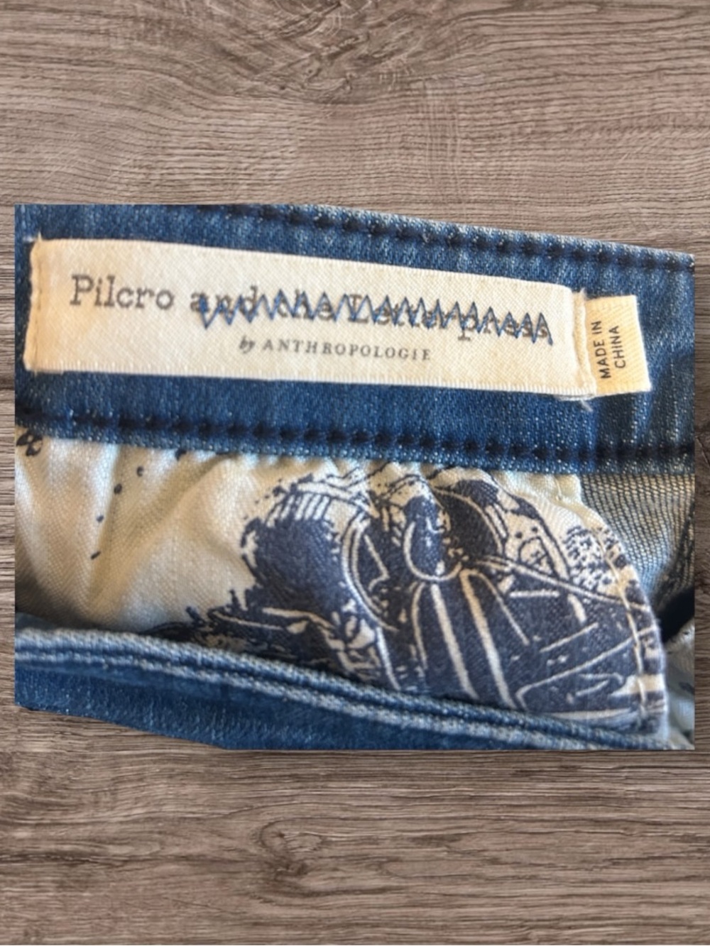 Pilcro and the Letterpress High-Rise Denim Legging in Medium Blue Wash Sz 28 - Picture 7 of 9